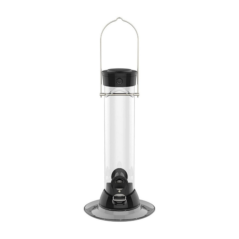 Droll Yankees Onyx Clever Clean Bird Feeder w/Easy Opening, 1# capacity, 13 in. Image