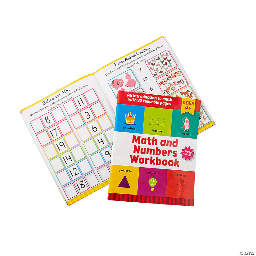 Dry Erase Beginning Math Workbook Discontinued