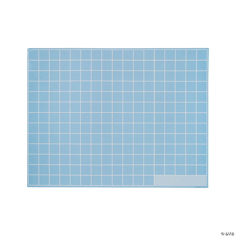 Dry Erase Blue Grid Mats Oriental Trading