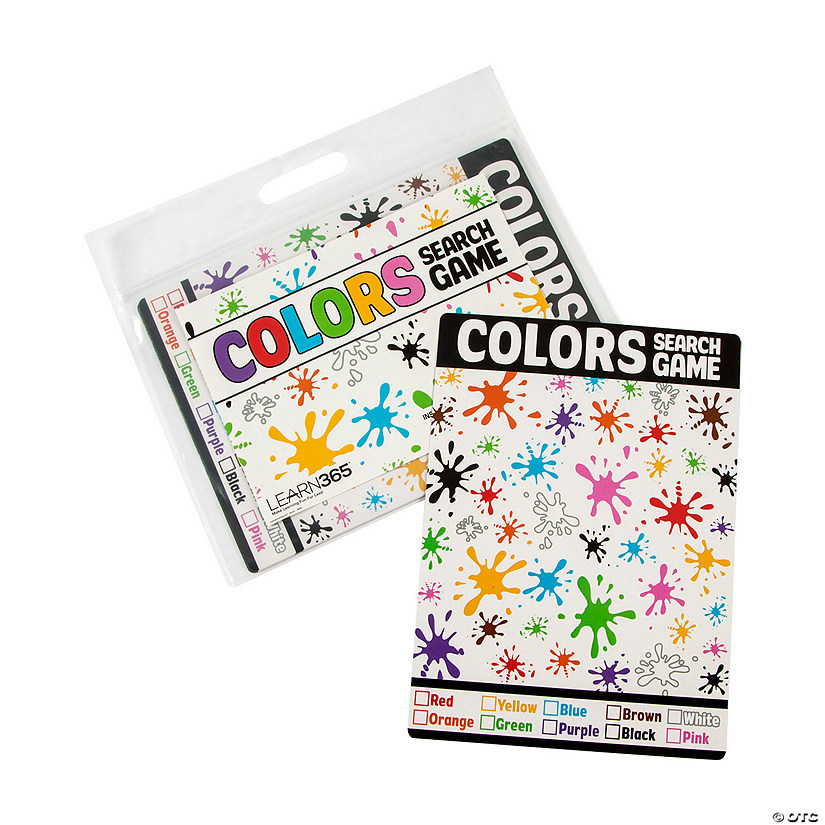 Dry Erase Colors Search Game Cards - 12 Pc. Image