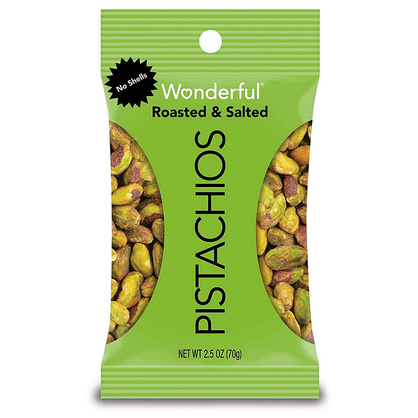 Dry Roasted & Salted Pistachios - 2.5 oz (Case of 8) Image