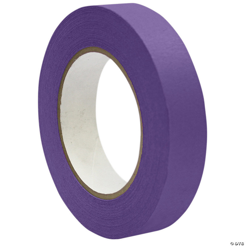 DSS Distributing Premium Grade Masking Tape, 1" Proper 55 yds, Purple, 6 Rolls Image