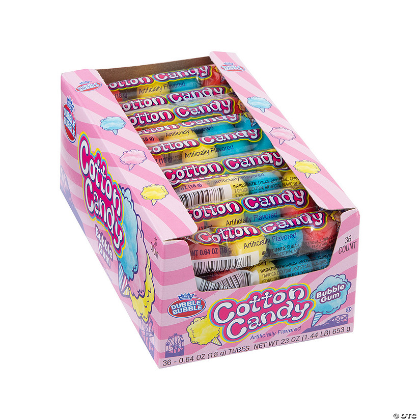 Dubble Bubble® Cotton Candy Gumball Tubes 36 Pc. Oriental Trading