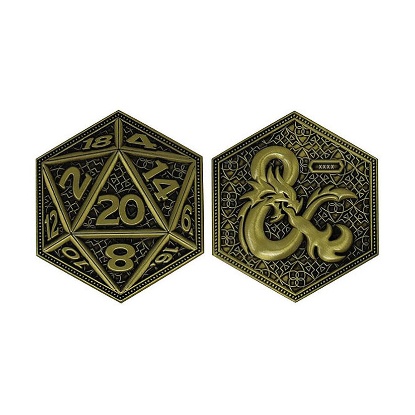 Dungeons & Dragons 20-Sided Die Limited Edition Collector Coin Image