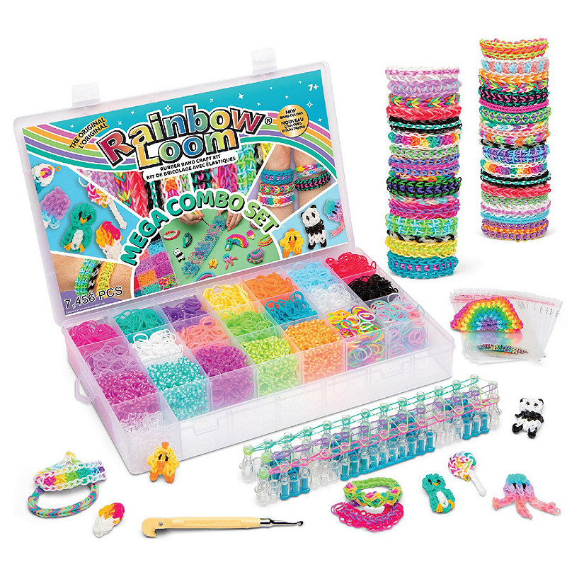 Dup Rainbow Loom- Mega Combo Set Features, 7,000 Rubber Bands Image