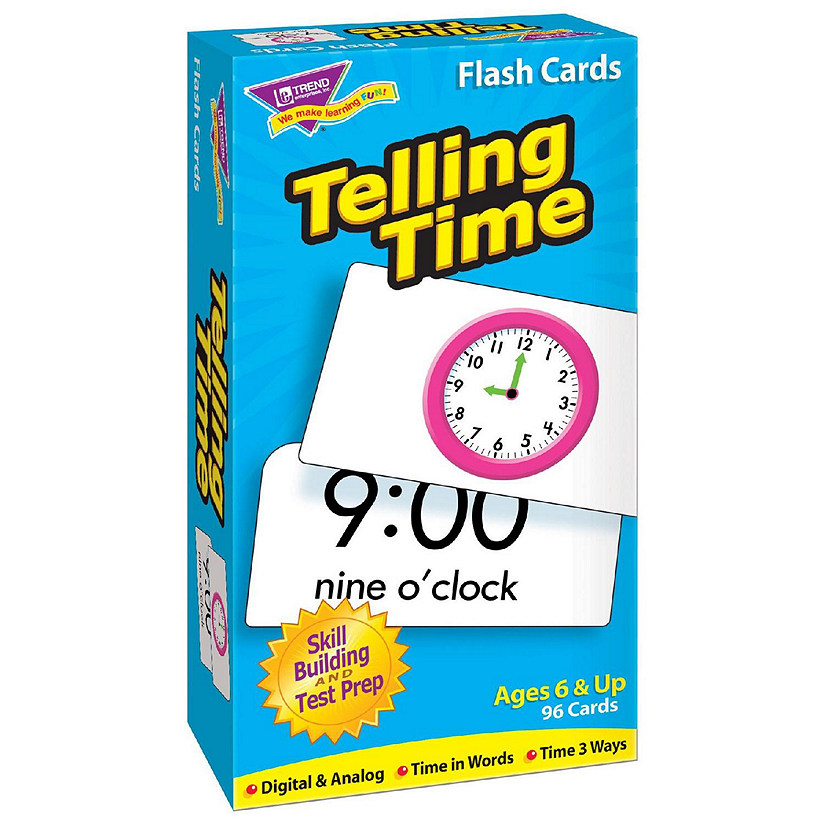 DUP Telling Time Skill Drill Flash Cards Image