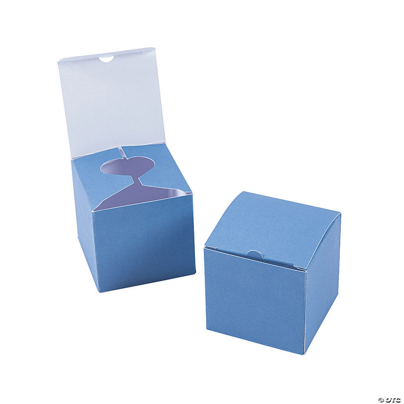 Dusty Blue Favor Boxes - 24 Pc. Image