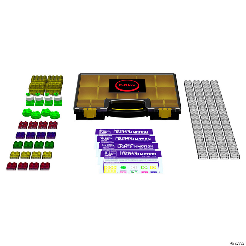 E-Blox Circuit Blox Lights 'N Motion Geared Motor Multi-Student Class Set Image