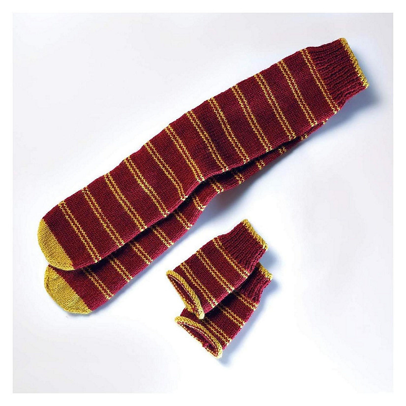 Eaglemoss Harry Potter Knit Craft Set Mittens & Slouch Socks Gryffindor New Image