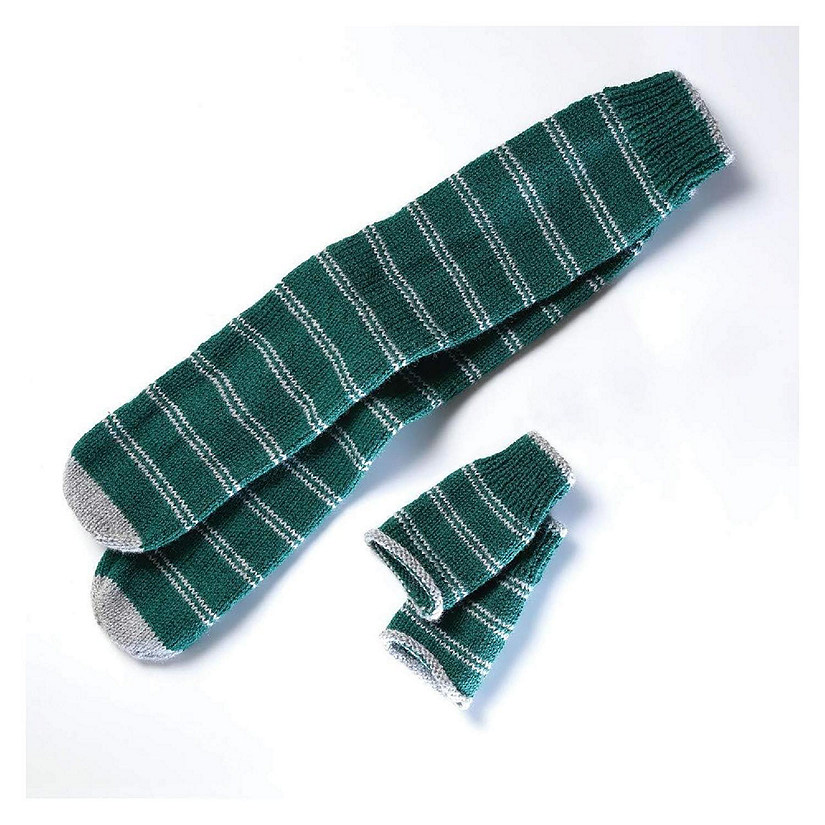 Eaglemoss Harry Potter Knit Craft Set Mittens & Slouch Socks Slytherin Brand New Image