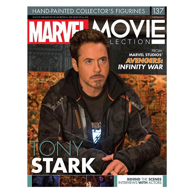 Eaglemoss Marvel Movie Collection Magazine Issue #137 Tony Stark (Tracksuit) New Image