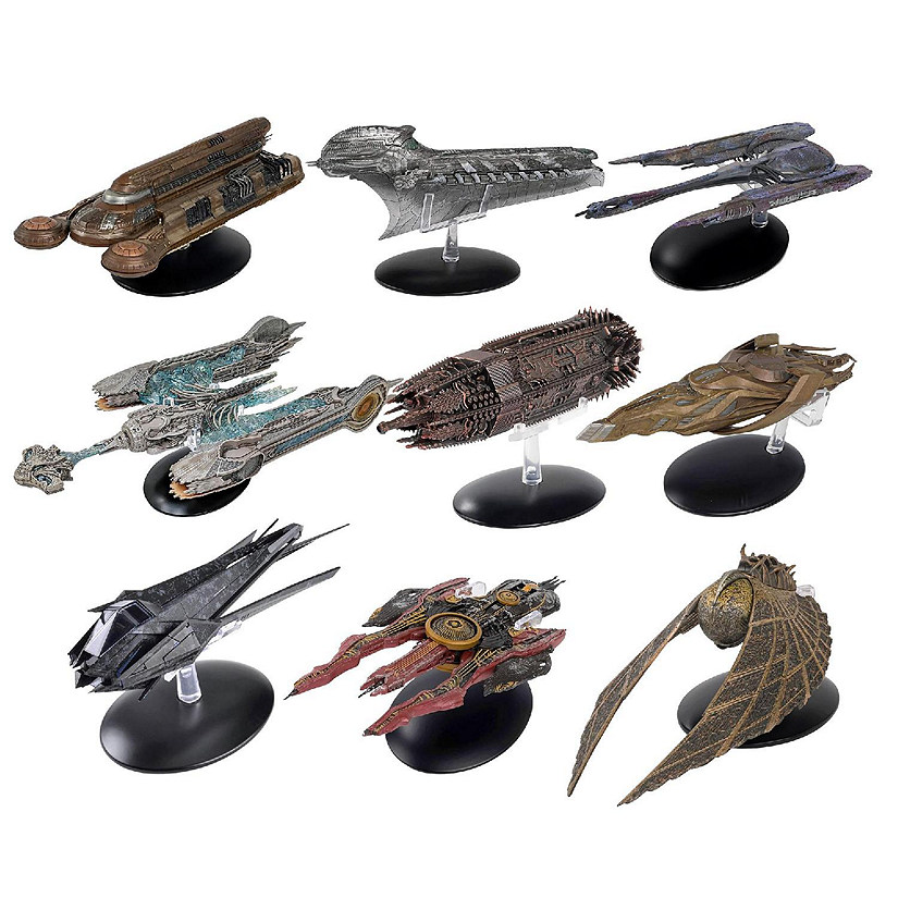 Eaglemoss Star Trek Discovery Starship Set of 9 Brand New Original Packaging Image