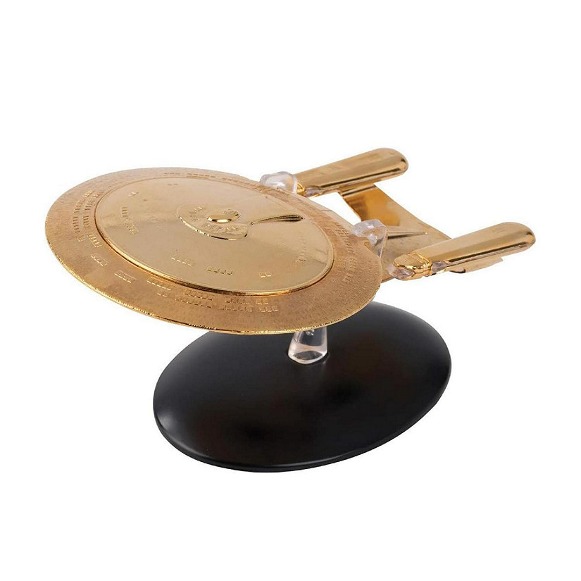 Eaglemoss Star Trek Starship Replica  Gold Plated Enterprise 1701 XL Brand New Image