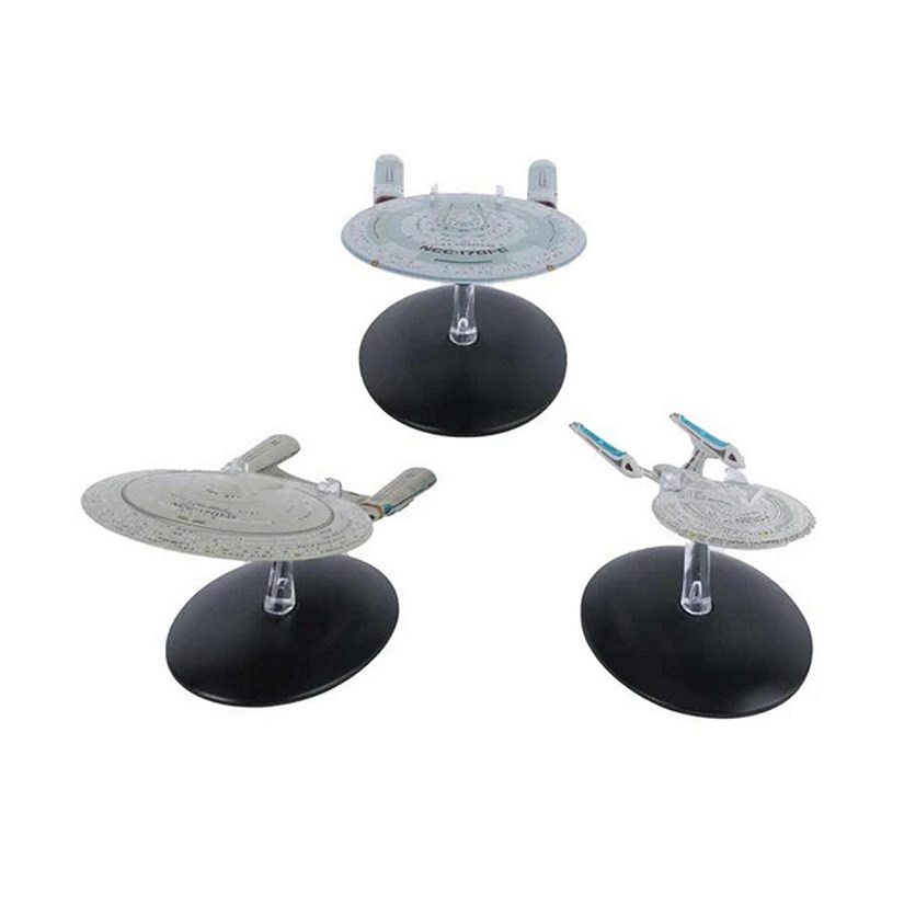 Eaglemoss Star Trek Starship Replica  USS Enterprise Set of 3 Brand New Image
