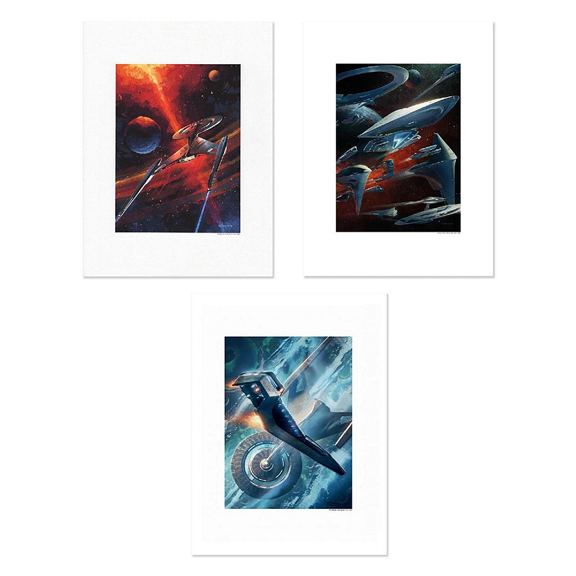 Eaglemoss Star Trek Universe Giclee Print 3-Pack Image
