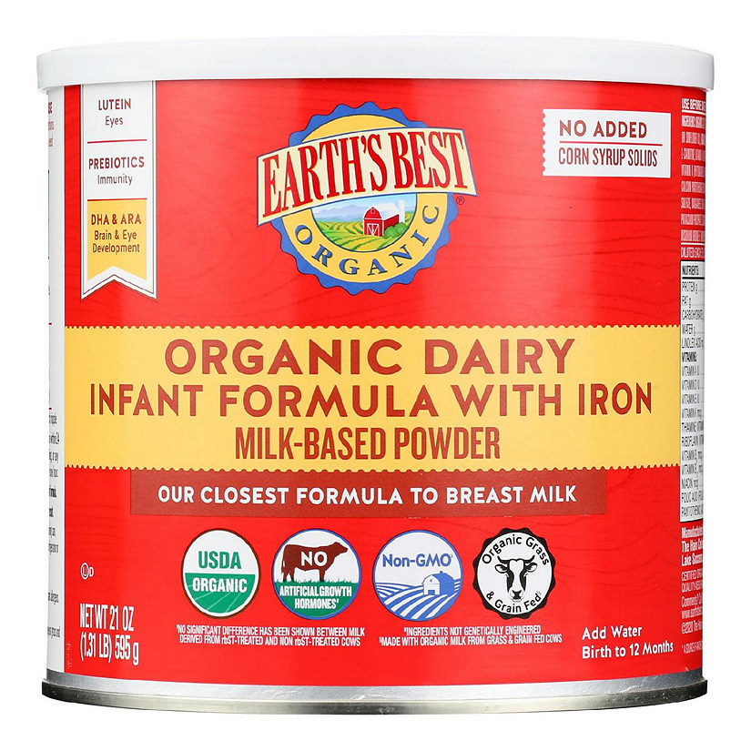 Earth's Best - Inftfrm Irn Milk Pwdr - Case of 4-21 OZ Image
