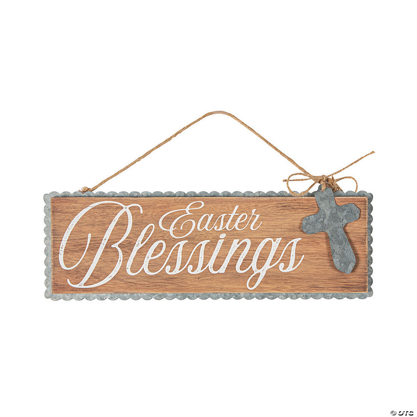 Easter Blessings Wall Sign Decoration Image