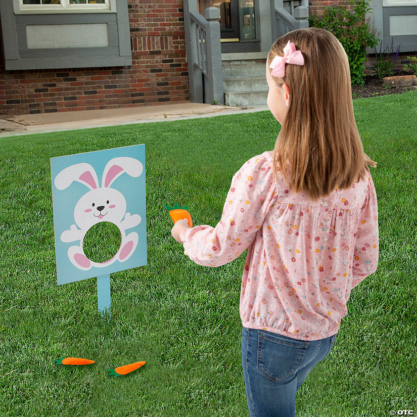 Easter Bunny Carrot Toss Game Image