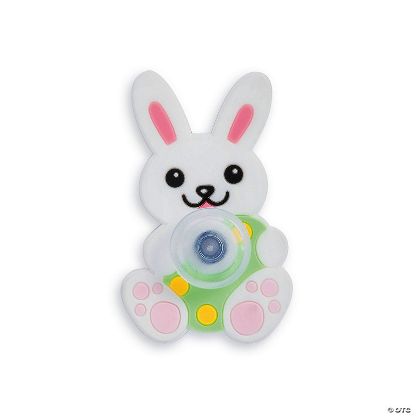 Easter Bunny Fidget Spinners - 12 Pc. Image