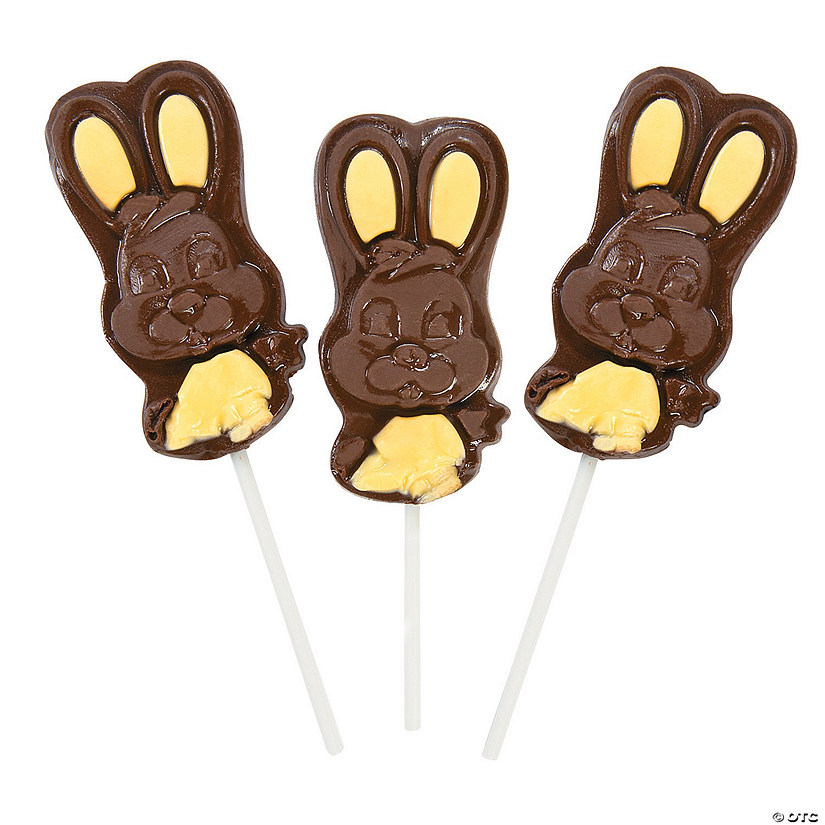 Easter Bunny Suckers Chocolate Candy - Discontinued