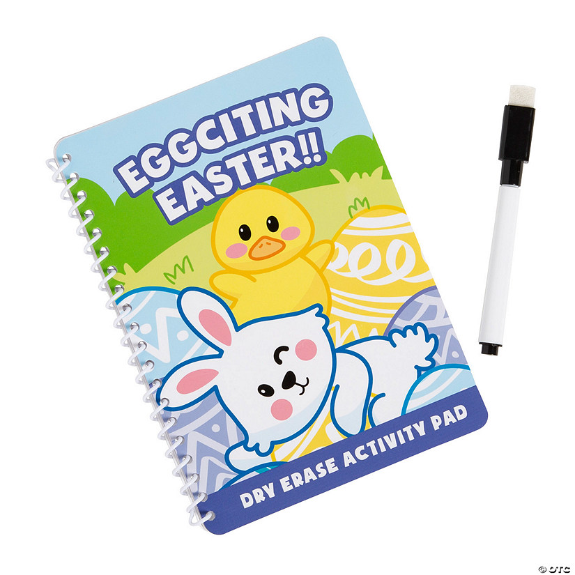Easter Dry Erase Activity Spiral Notebooks - 12 Pc. Image