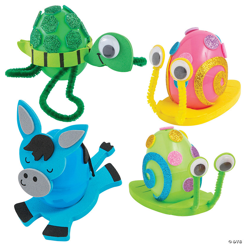 Easter Egg Character Craft Kit Assortment - Makes 36 Image