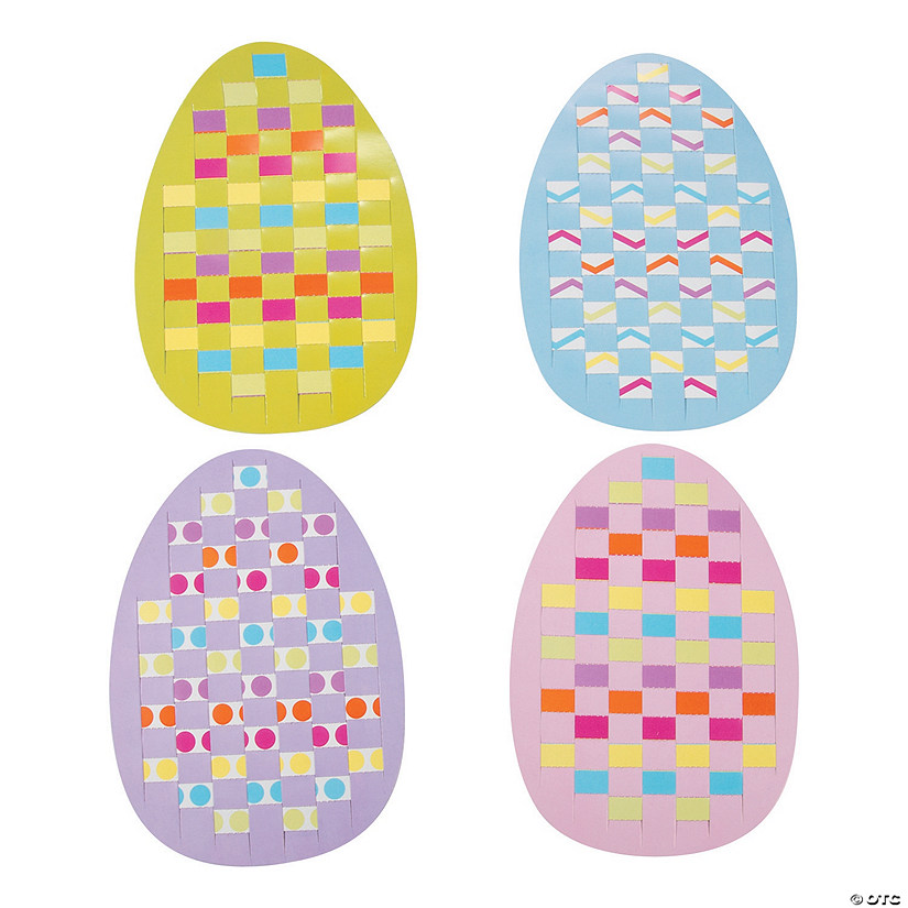 Easter Egg Weaving Mat Craft Kit - Makes 24 Image