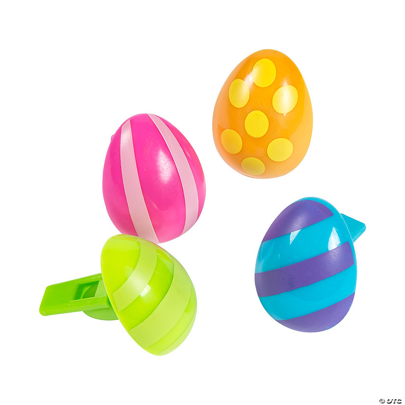 Easter Egg Whistles - 12 Pc. Image