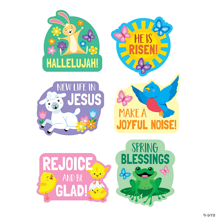 Easter Faith Animal Cutouts - 6 Pc. Image