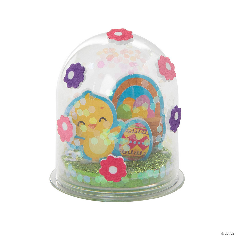 Easter Glitter Globe Craft Kit - Makes 12 Image