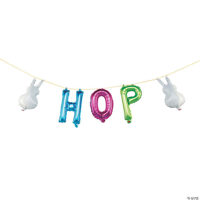 Easter Hop 7 ft. Mylar Balloon Garland Image
