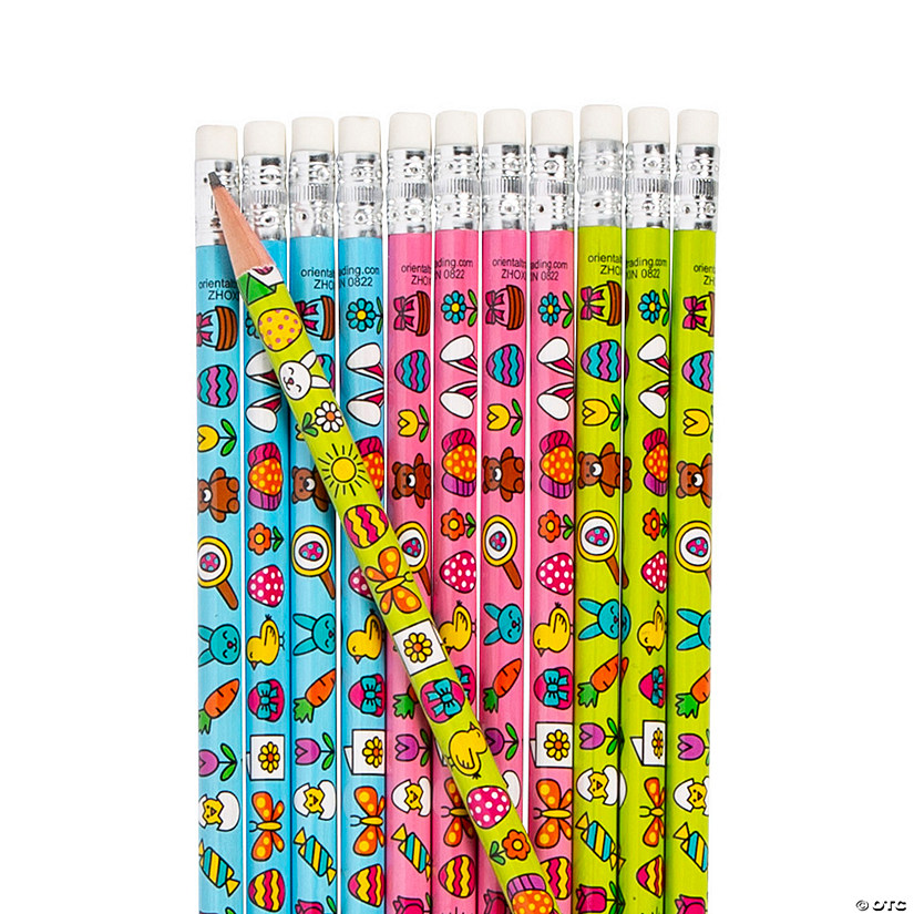 Easter Icons Pencils Assortment - 24 Pc. Image