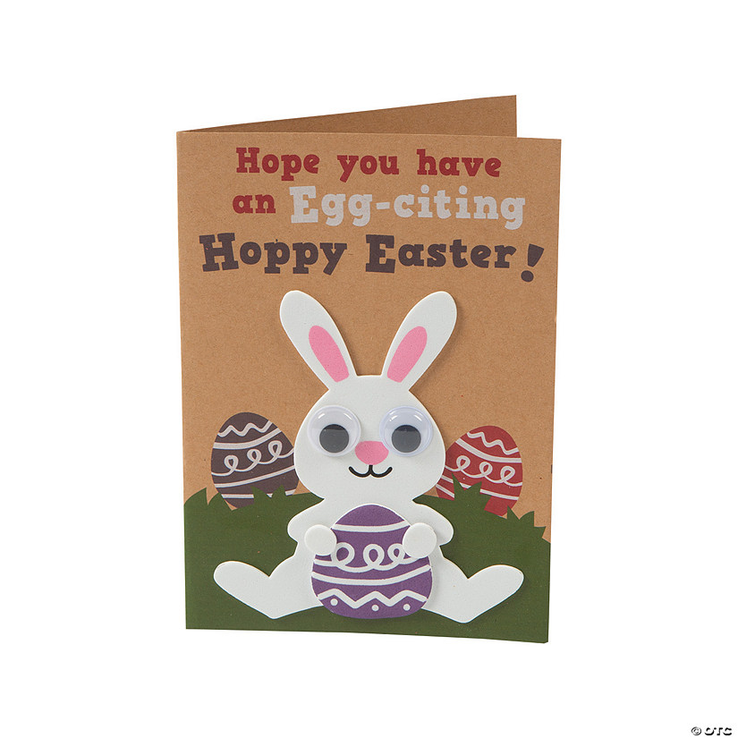 Easter Kraft Paper Card Craft Kit - 12 Pc. Image