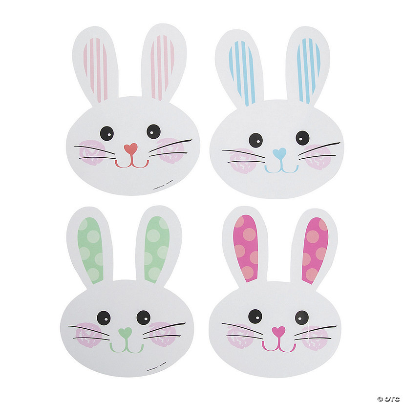 Easter Mini Bunny Head Cutouts - 12 Pc. Image