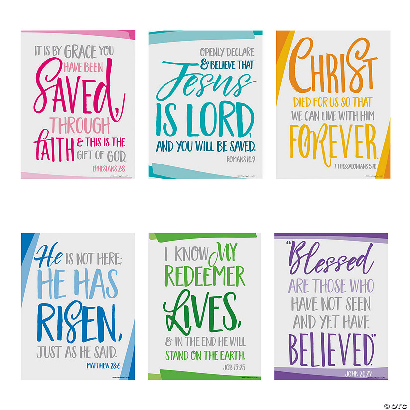 Easter Poster Set - 6 Pc. Image