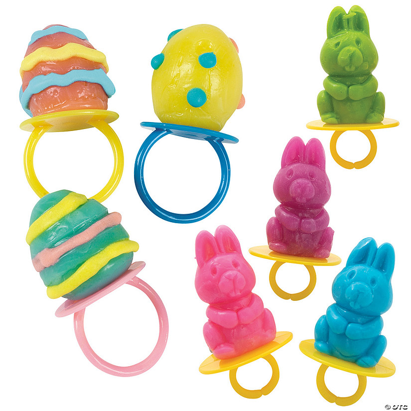 Easter Ring Lollipops Mix - 48 Pc. Image