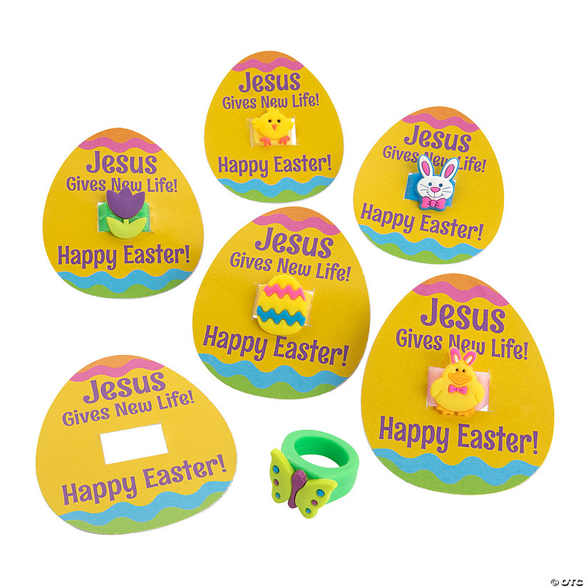 Easter Rings with Faith Card for 24 Image