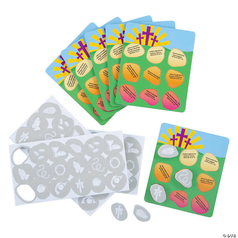 Easter Story Activity Pack with Foam Stones for 6 Image