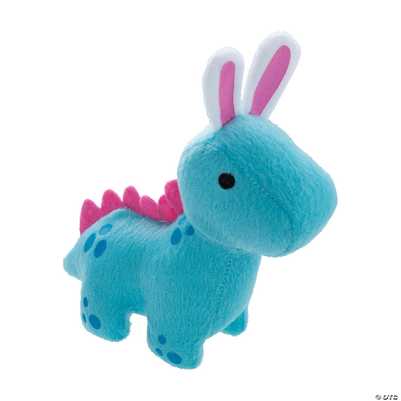 Easter Stuffed Dinosaurs with Bunny Ears- 12 Pc. Image