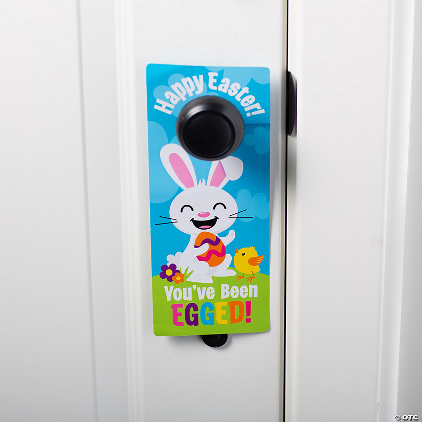 Easter You&amp;#8217;ve Been Egged Doorknob Hangers - 24 Pc. Image