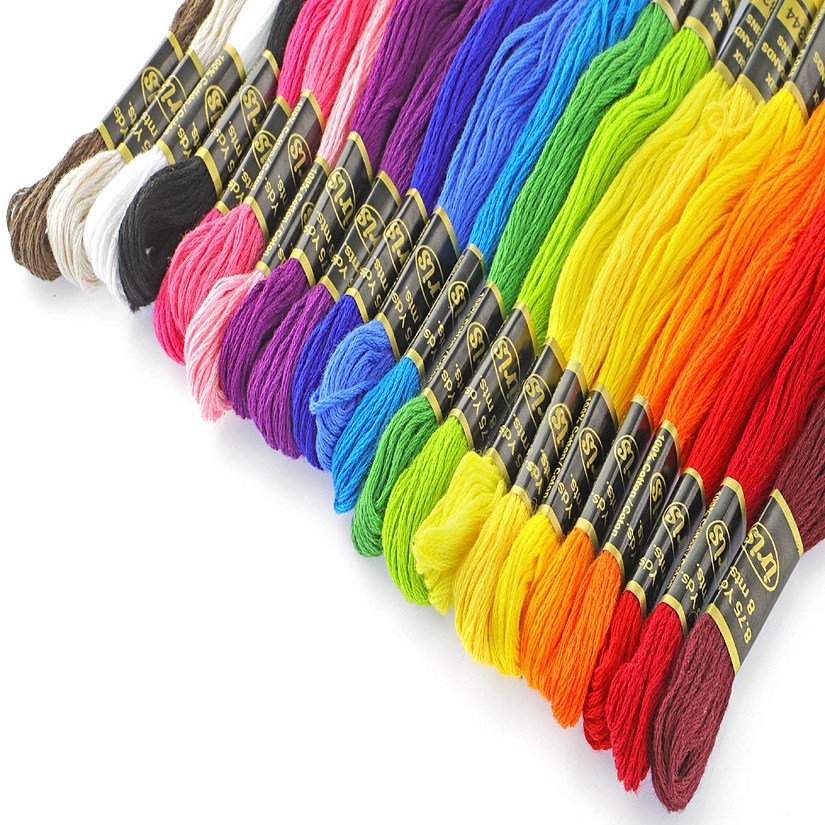 Incraftables Embroidery Thread for Bracelets 100pcs Friendship Bracelets  String Making. Embroidery Floss Kit w/Needles Threaders Yarn Tools