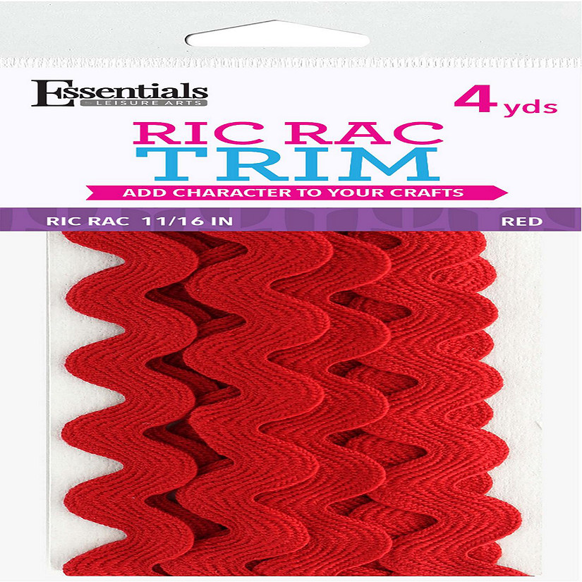 EBL Ric Rac 11/16" 4yd Red Image