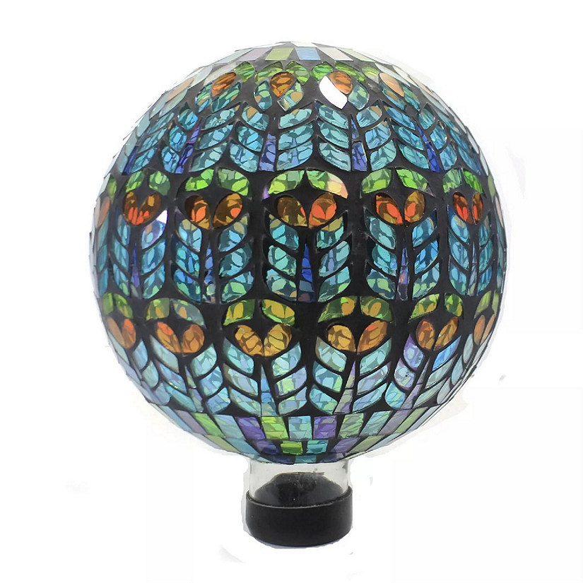 Echo Valley 8269 Mediterrano Mosaic Globe Gazing Ball Yard Decor, 10 inches Image