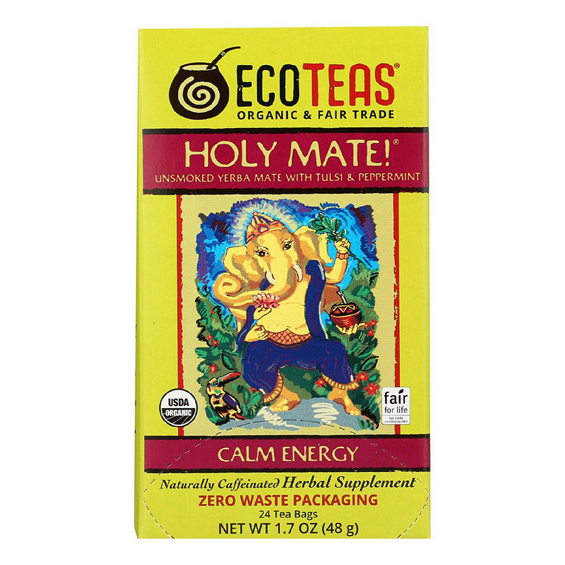 Ecoteas Holy Mate! Tea Bags  - Case of 6 - 24 BAG Image