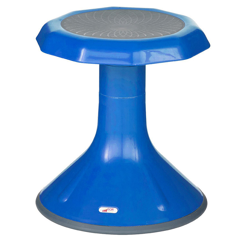 ECR4Kids ACE Active Core Engagement Wobble Stool, 15-Inch Seat Height, Blue Image