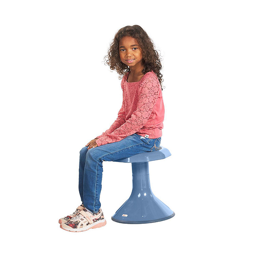 ECR4Kids ACE Active Core Engagement Wobble Stool, 15-Inch Seat Height, Flexible Seating, Powder Blue Image