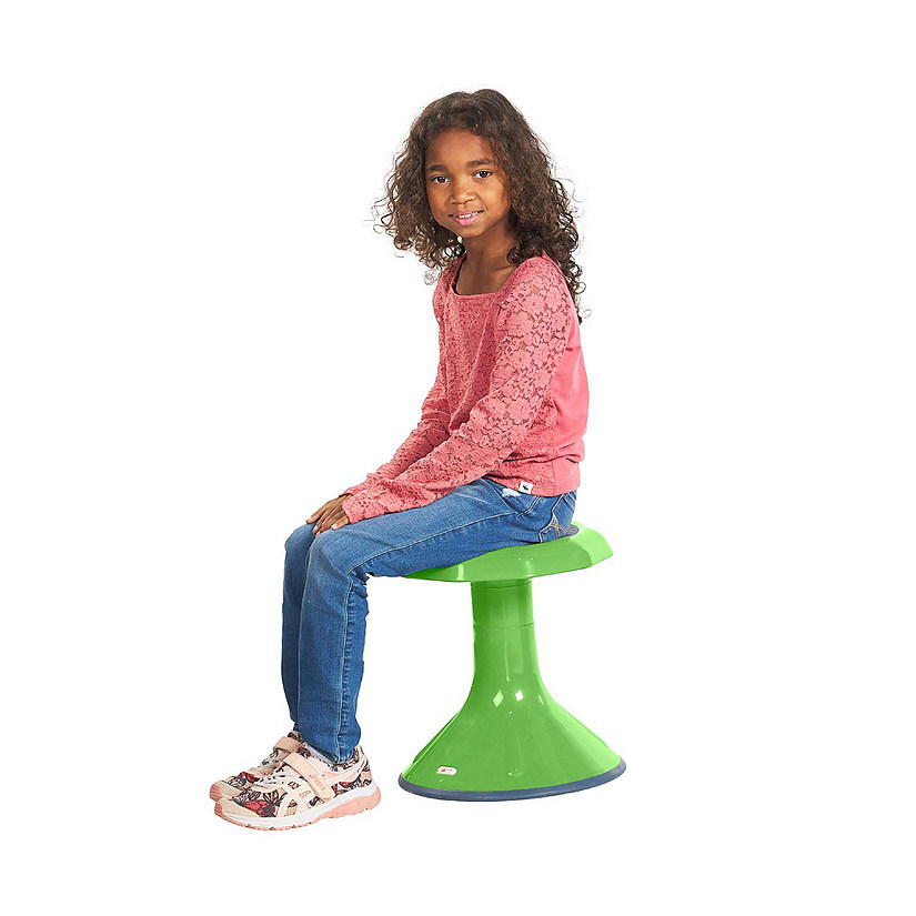 ECR4Kids ACE Active Core Engagement Wobble Stool, 15-Inch Seat Height, Grassy Green Image