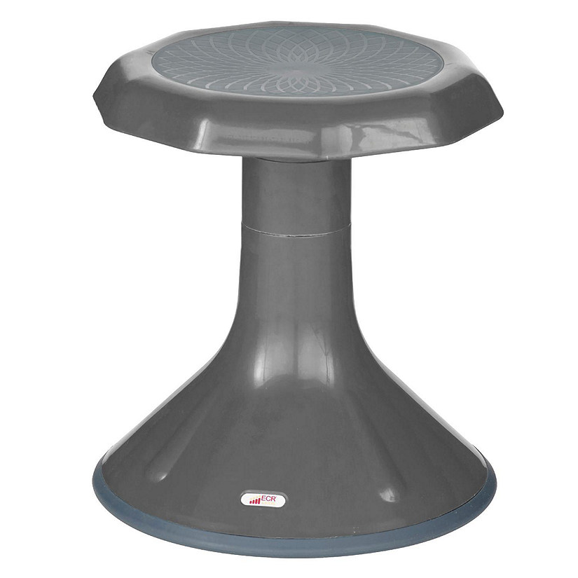 ECR4Kids ACE Active Core Engagement Wobble Stool, 15-Inch Seat Height, Grey Image