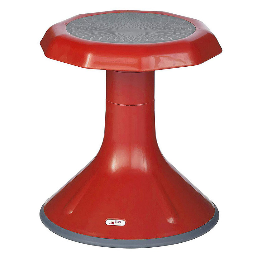 ECR4Kids ACE Active Core Engagement Wobble Stool, 15-Inch Seat Height, Red Image