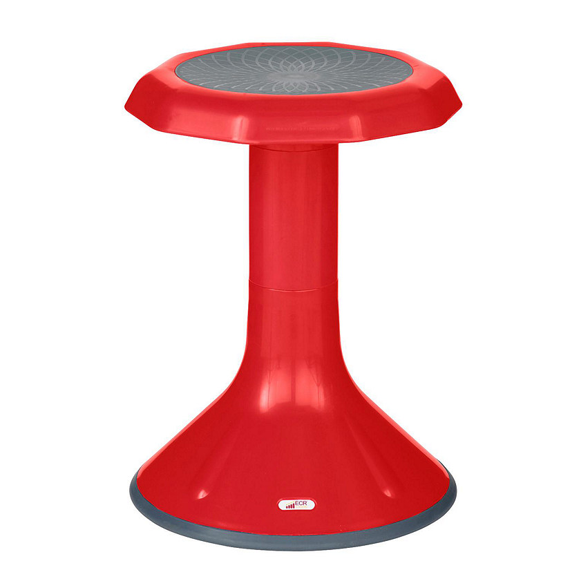 ECR4Kids ACE Active Core Engagement Wobble Stool, 18-Inch Seat Height, Red Image